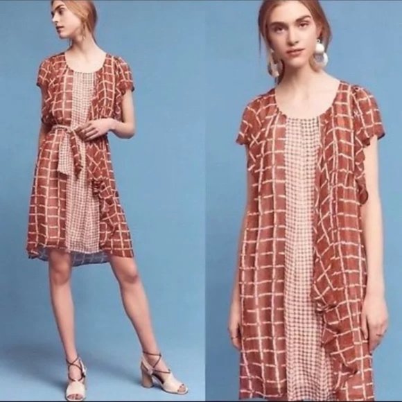 Anthropologie Dresses & Skirts - NWT Anthropologie Hiche Emery Ruffled Dress Shift Size Small S NEW N2109